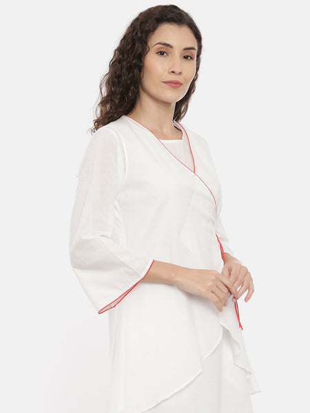 White Cotton Nightwear - ASNW003
