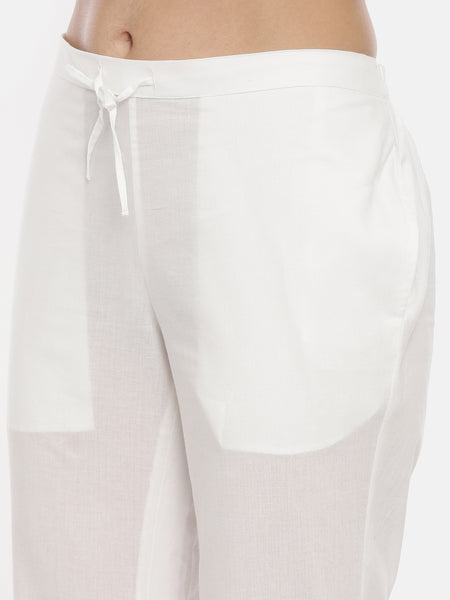 White Cotton Nightwear - ASNW003