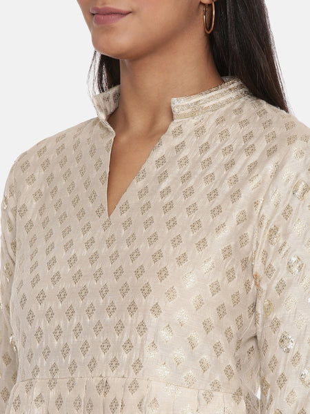 Banares Silk Jaquard Top -  ASST050