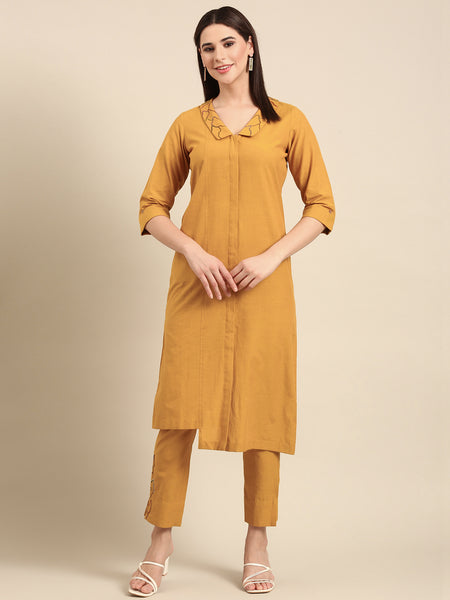 Yellow Malai Cotton Dress  - AS0707