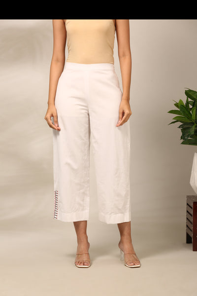 White Malai Cotton Cord Set  - ASCRSET052