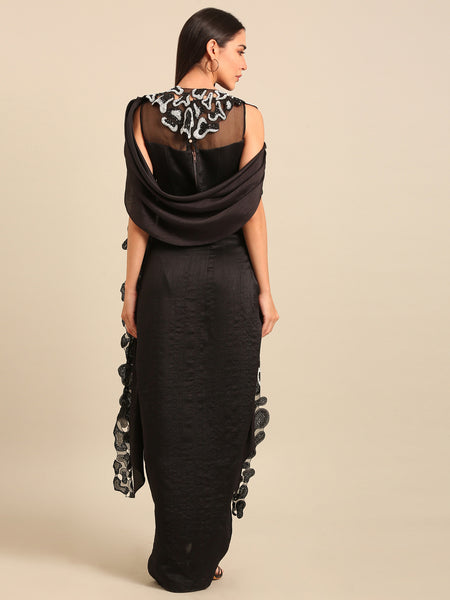 Black Bemberg Silk Cord Set (Obsidian Blackberry Sorbet) - ASCRSET057