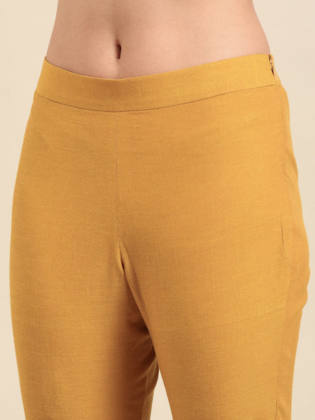 Yellow Malai Cotton Bottoms - ASP070