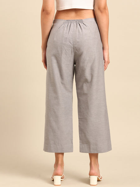 Silver Malai Cotton Pants - ASPL044