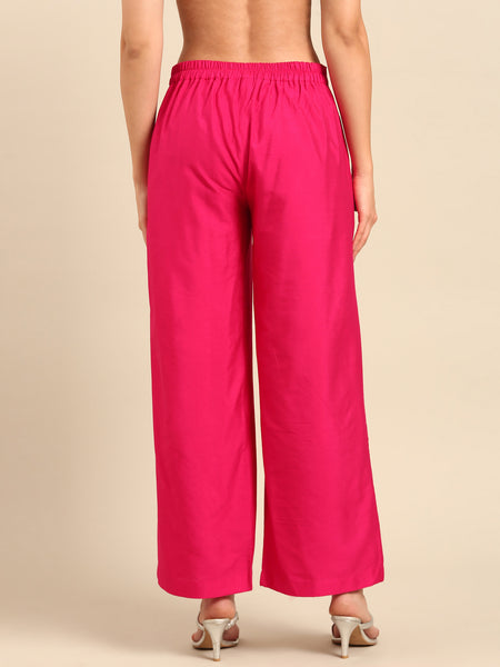 Pink Silk Cotton Pants - ASPL049