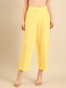 Yellow Cotton Silk Bottom - ASPL062