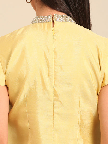 Yellow RT Fiona Dress (Lemon-Zest & Pearl-Sugar Sorbet) - AS0749