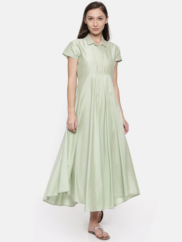 Asymetrical Collared Dress - AS005 - Asmi Shop