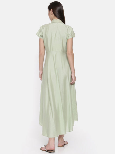 Asymetrical Collared Dress - AS005 - Asmi Shop