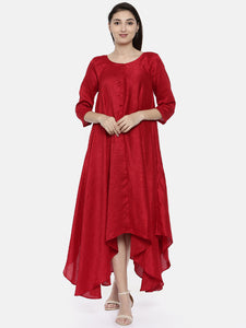 Potli Red Classic Dress - AS0131 - Asmi Shop
