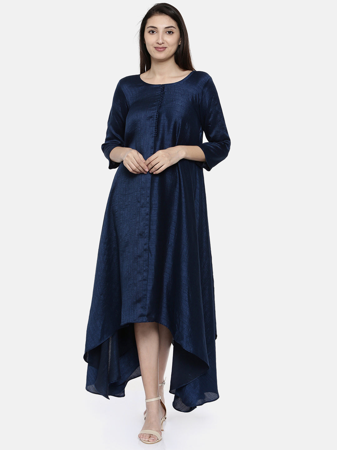 Potli Blue Classic Dress - AS0132 - Asmi Shop