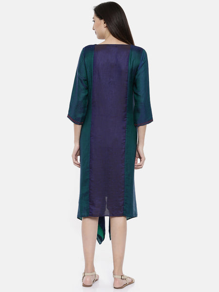 Blue Green Dress - AS0140 - Asmi Shop