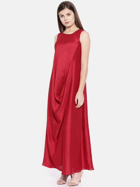Dress Drape Dress - AS0176 - Asmi Shop