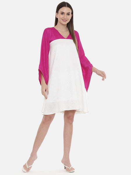 Ivory Pink Short Dress - AS0538