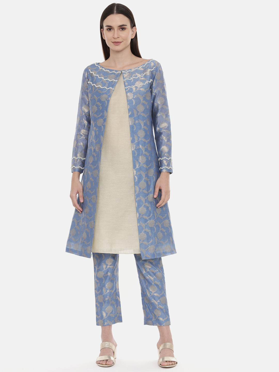 Banares Brocade Jaquard Kurta - AS0569