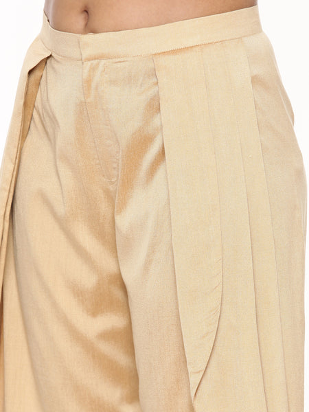 Gold Silk Dhoti Pants - ASDP032
