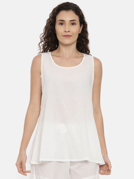 White Cotton Nightwear - ASNW001