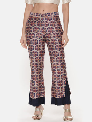 Silk Chanderi Printed Pants - ASP041