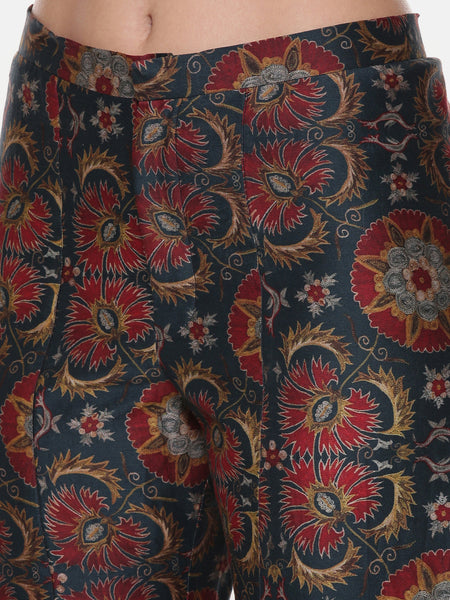 Silk Chanderi Printed Pants - ASP043