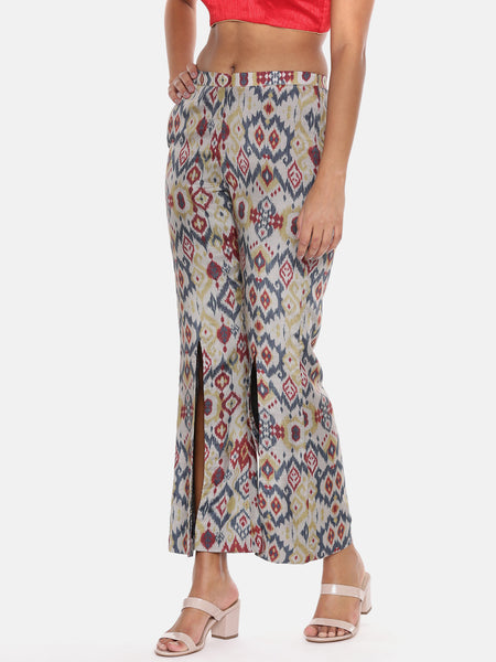 Muslin Printed Double Layer Pant - ASP054