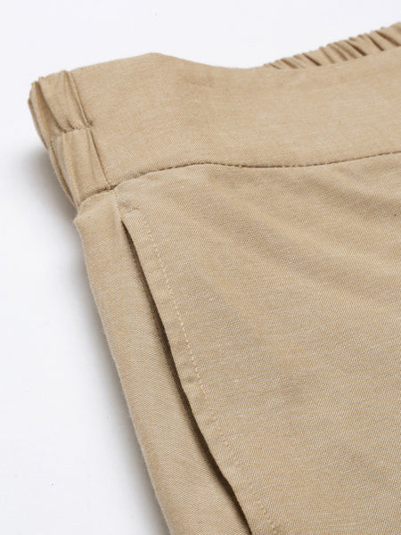 Malai Cotton Beige Pants - ASPL006